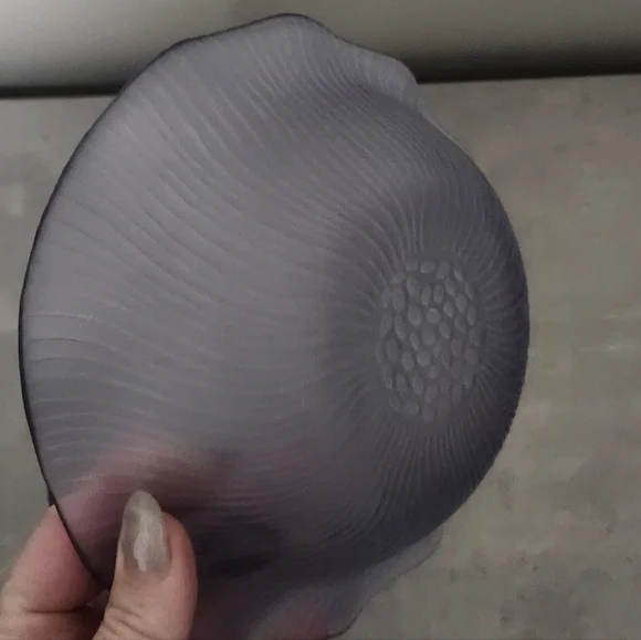 🌟 Laslo Mikasa Japana Vintage Lavender Glass Candy Dish Bride's Basket Purple - Picture 10 of 16